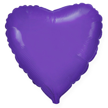 Фольгированное Сердце, Фиолетовый (81 см)